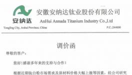 爆發！安納達、龍佰、東佳等十幾家鈦白粉企業集體行動！