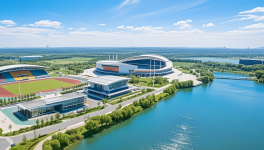 三棵樹工業涂料護航廣安奧體中心