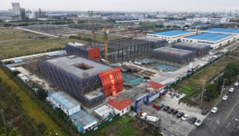 三爍高性能工業涂料項目主體封頂